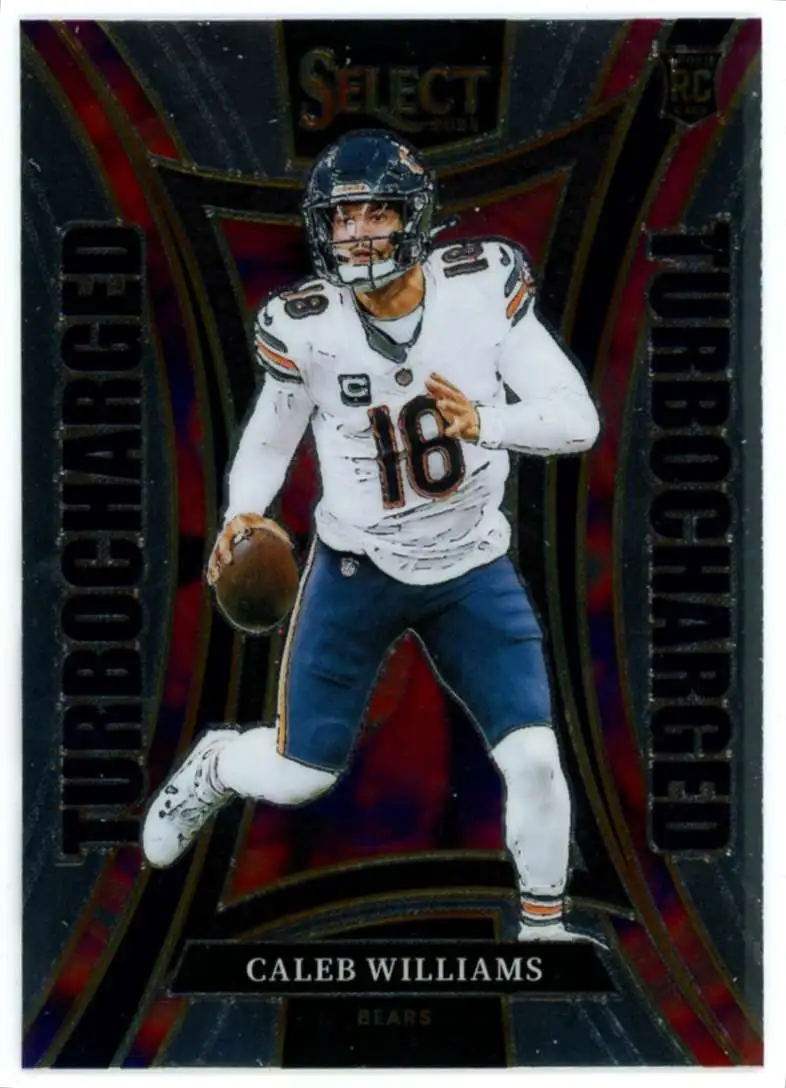 NFL 2024 Panini Select Football Turbocharged Caleb Williams #11 [Rookie]