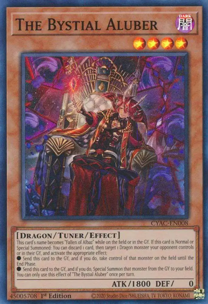 YuGiOh Trading Card Game Cyberstorm Access Single Card Super Rare The  Bystial Aluber CYAC-EN008 - ToyWiz