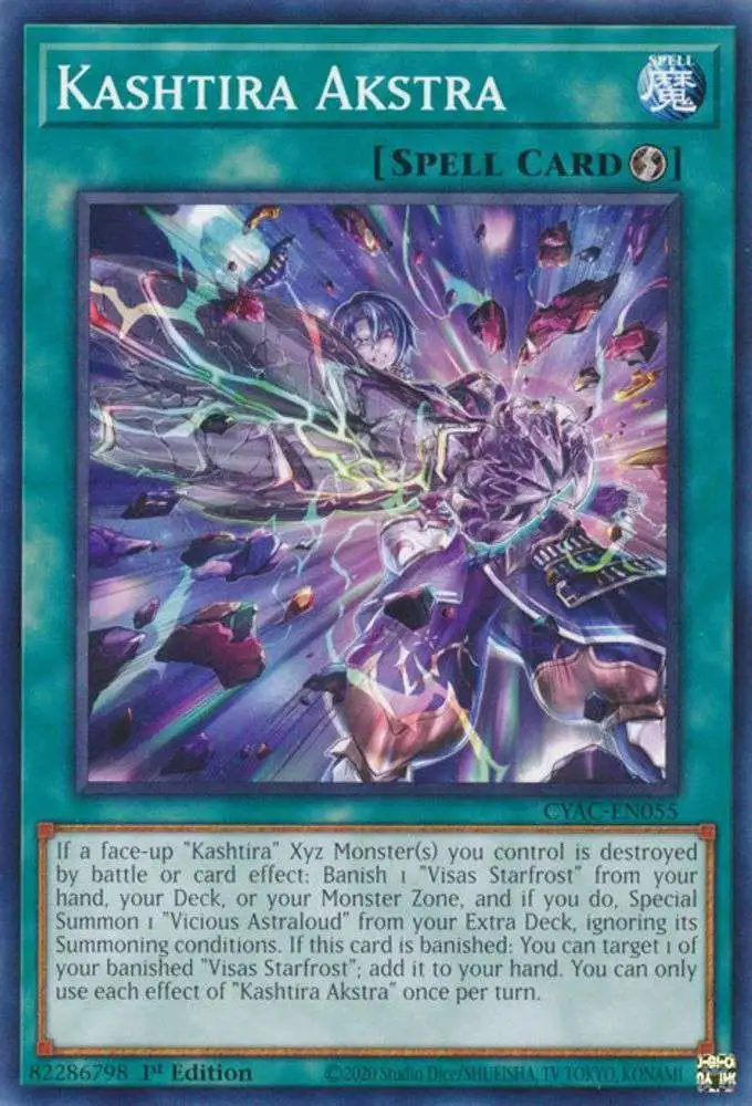 YuGiOh Trading Card Game Cyberstorm Access Common Kashtira Akstra CYAC-EN055