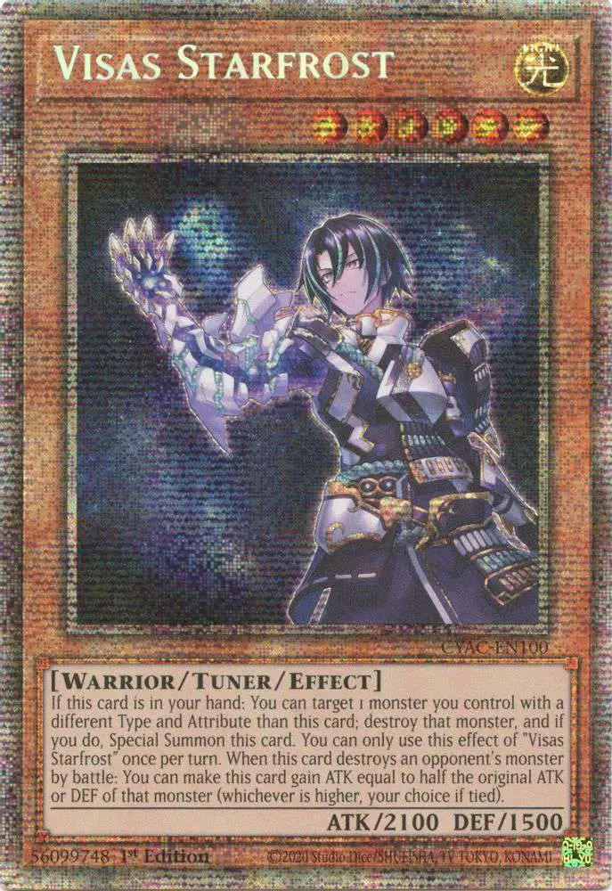 YuGiOh Trading Card Game Cyberstorm Access Starlight Rare Visas Starfrost CYAC-EN100