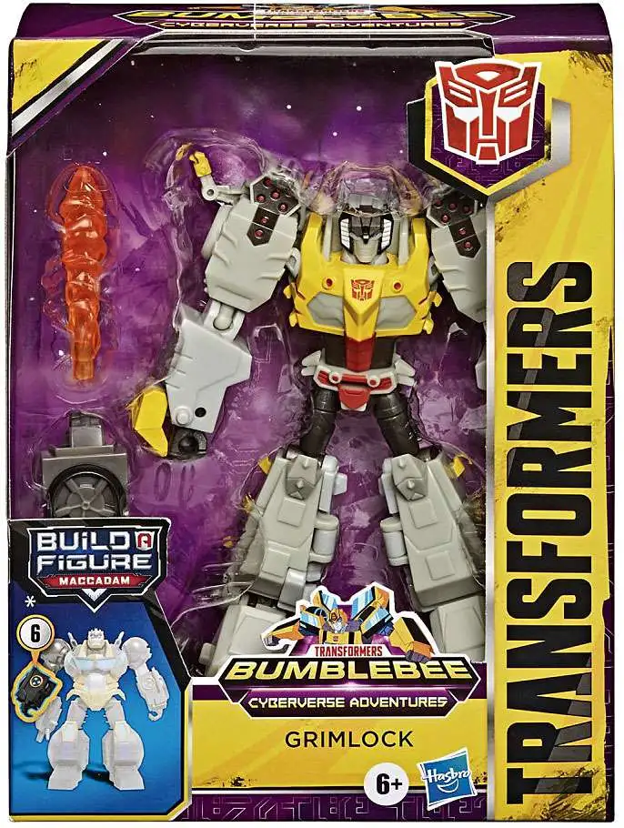 Transformers Bumblebee Cyberverse Adventures Grimlock Deluxe Action Figure  Build a Maccadam Hasbro - ToyWiz