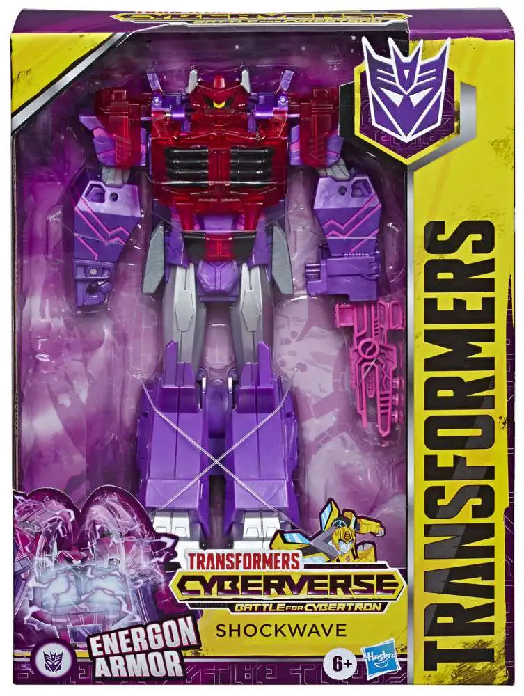 Transformers Cyberverse Shockwave Ultimate Action Figure [Energon Armor, Damaged Package]