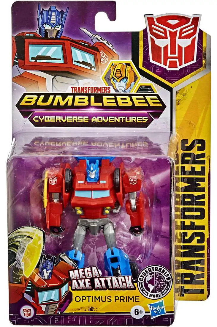 Transformers Bumblebee Cyberverse Adventures Warrior Optimus Prime Figure 