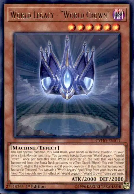 YuGiOh Cybernetic Horizon Rare World Legacy - World Crown CYHO-EN011
