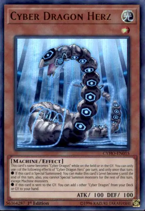 YuGiOh Cybernetic Horizon Ultra Rare Cyber Dragon Herz CYHO-EN015