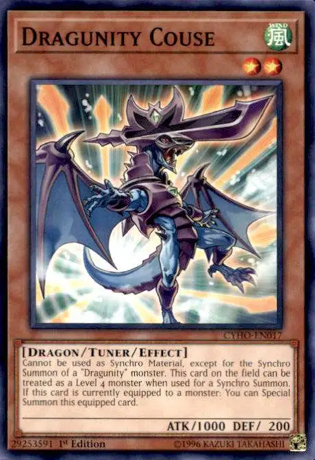 YuGiOh Cybernetic Horizon Common Dragunity Couse CYHO-EN017