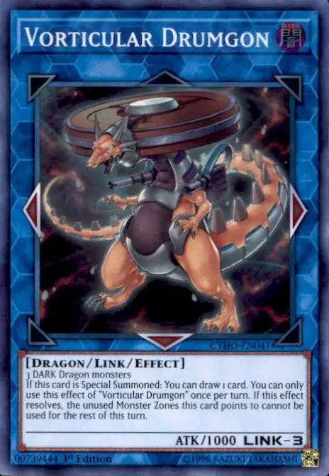 YuGiOh Cybernetic Horizon Super Rare Vorticular Drumgon CYHO-EN041