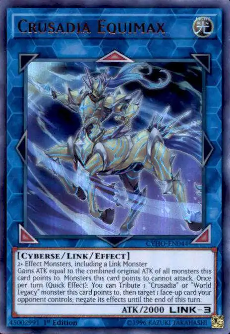 YuGiOh Cybernetic Horizon Ultra Rare Crusadia Equimax CYHO-EN044