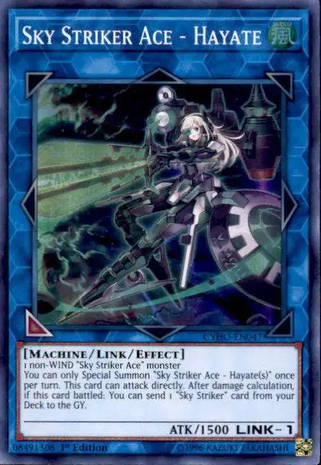 YuGiOh Cybernetic Horizon Super Rare Sky Striker Ace - Hayate CYHO-EN047