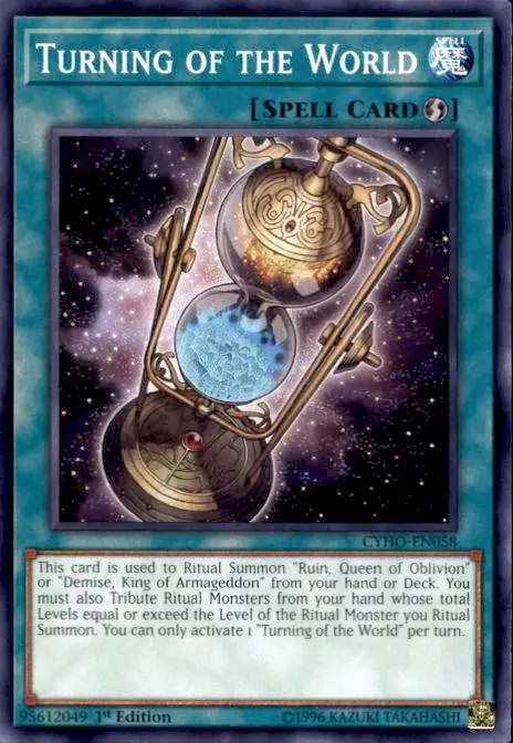 YuGiOh Cybernetic Horizon Common Turning of the World CYHO-EN058