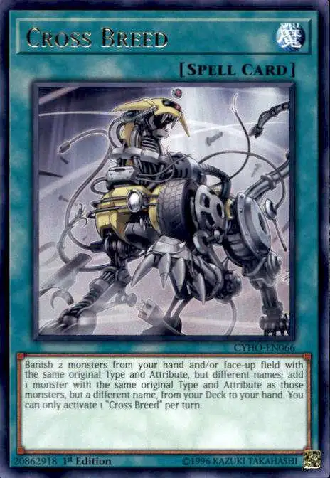 YuGiOh Cybernetic Horizon Rare Cross Breed CYHO-EN066