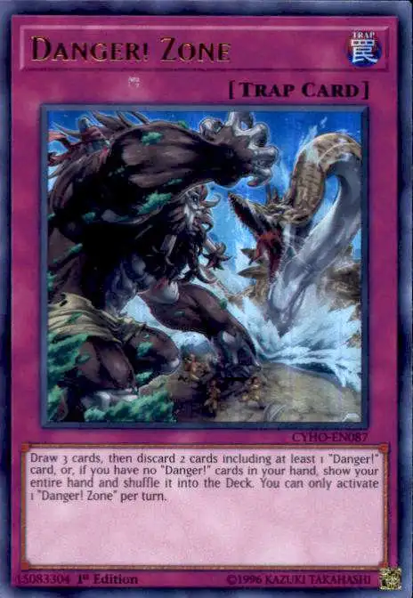 YuGiOh Cybernetic Horizon Ultra Rare Danger! Zone CYHO-EN087