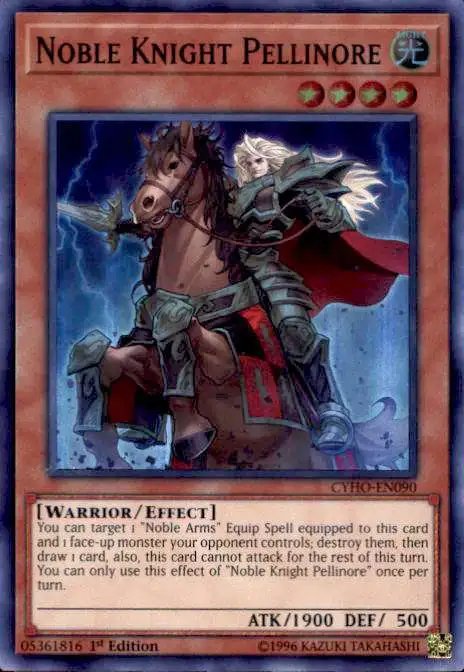 YuGiOh Cybernetic Horizon Super Rare Noble Knight Pellinore CYHO-EN090