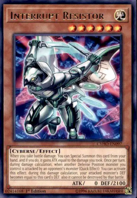 YuGiOh Cybernetic Horizon Rare Interrupt Resistor CYHO-EN097