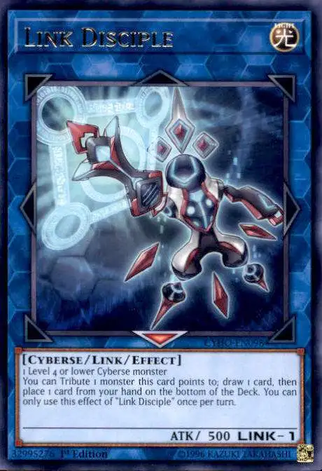 YuGiOh Cybernetic Horizon Rare Link Disciple CYHO-EN098