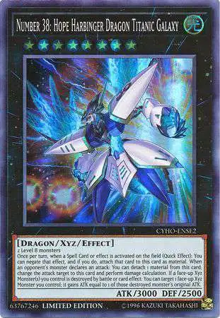 YuGiOh Cybernetic Horizon Super Rare Number 38: Hope Harbinger Dragon Titanic Galaxy CYHO-ENSE2