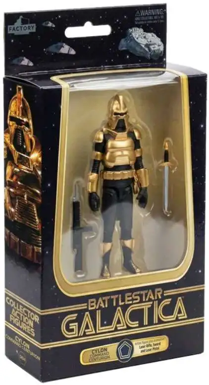 Battlestar Galactica Series 1 Cylon Centurion Commander Action Figure [Gold] (Pre-Order ships October)