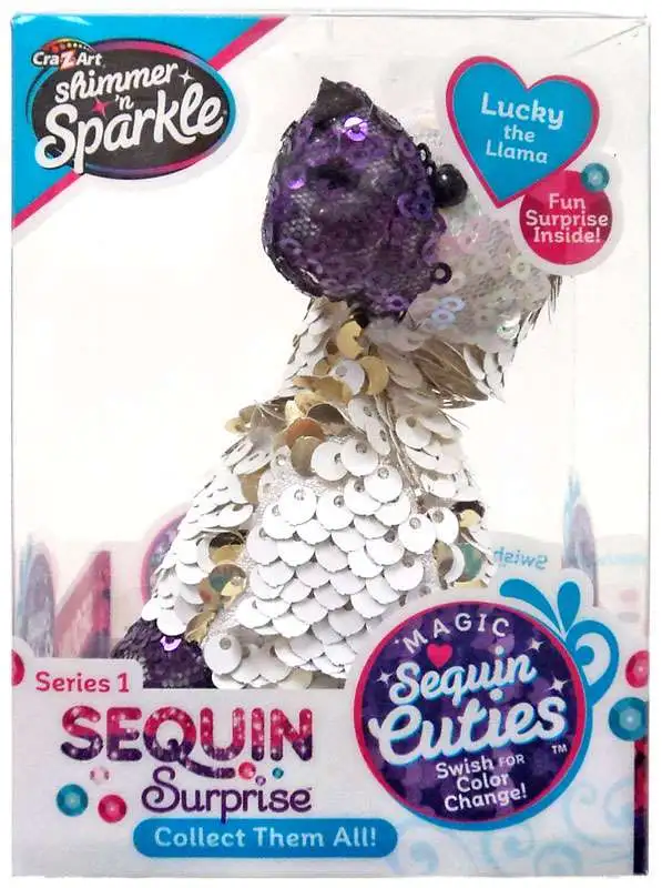 CRA-Z-ART Magic Sequin Cuties Sequin Surprise LUCKY THE LLAMA SERIES 1 NEW 