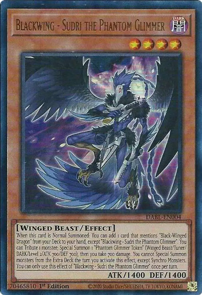yugioh blackwing support cards YU-GI-OH! - - Zephyros The Elite (BP01-EN215) - Battle Pack: Epic Dawn - 1st Edition and you take no Battle Damage from battles involving this card Yu-Gi-Oh: 10 Most Powerful Blackwing