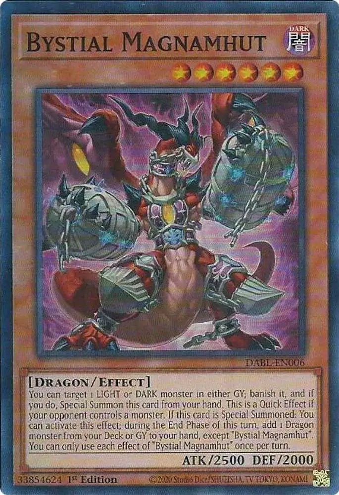 YuGiOh Darkwing Blast Super Rare Bystial Magnamhut DABL-EN006