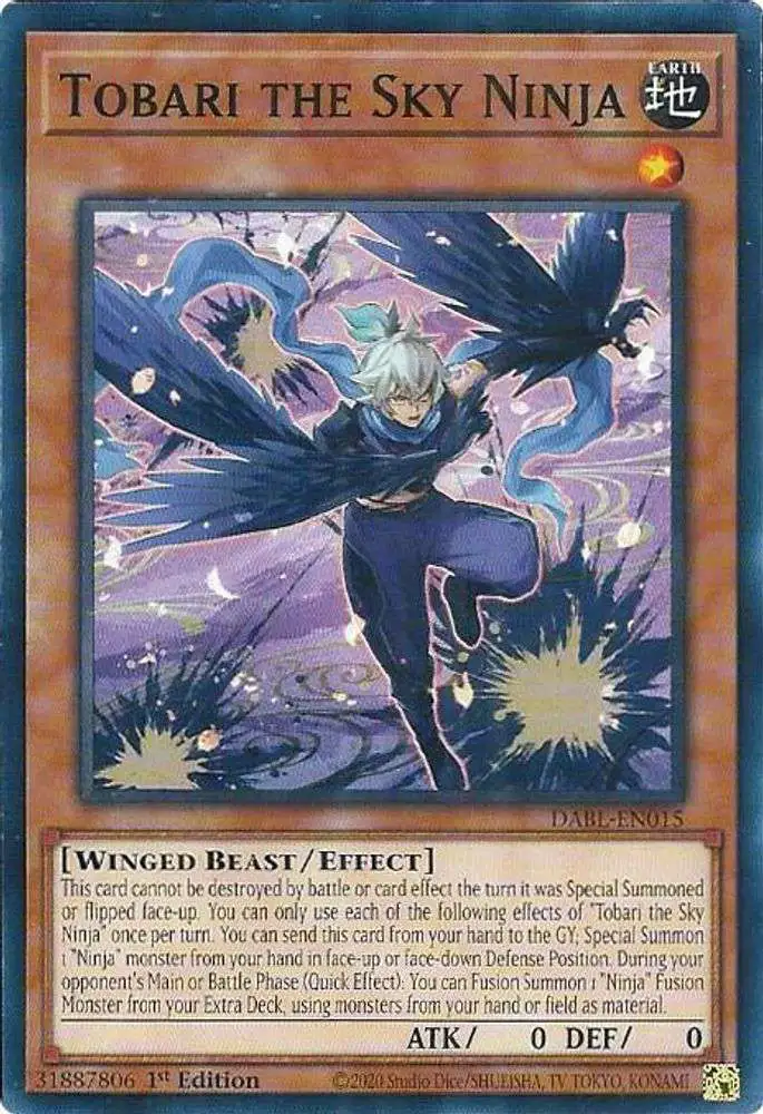 YuGiOh Darkwing Blast Common Tobari the Sky Ninja DABL-EN015