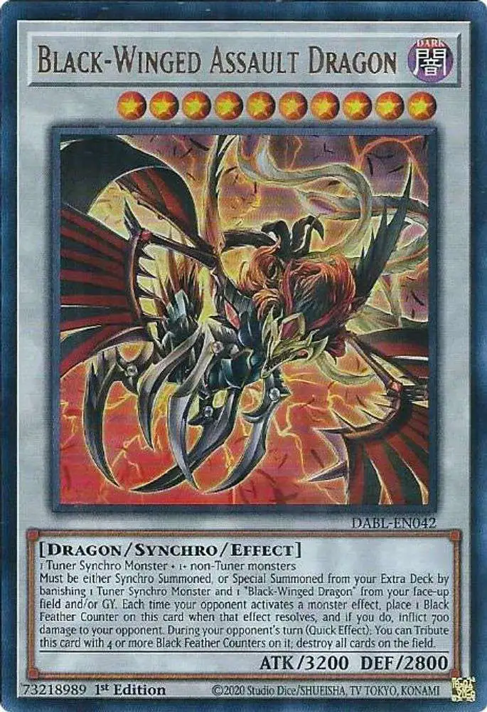 YuGiOh Darkwing Blast Single Card Ultra Rare Black-Winged