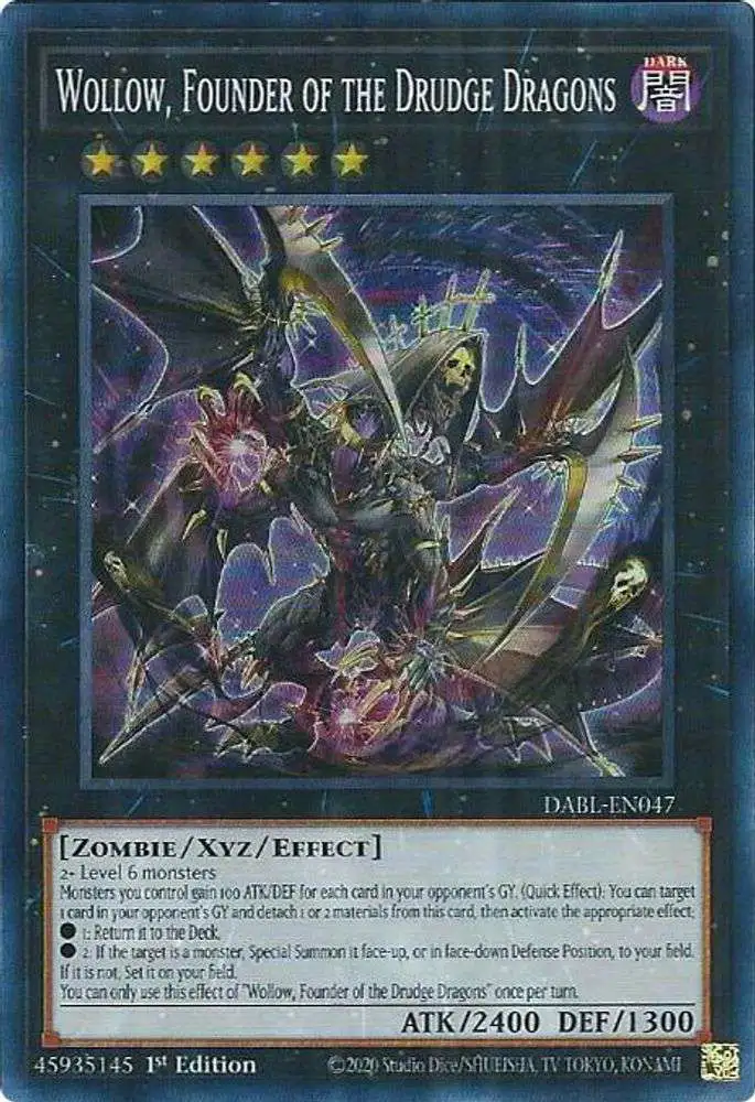 YuGiOh Darkwing Blast Single Card Super Rare Wollow, Founder of