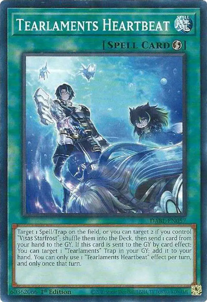 YuGiOh Darkwing Blast Common Tearlaments Heartbeat DABL-EN057