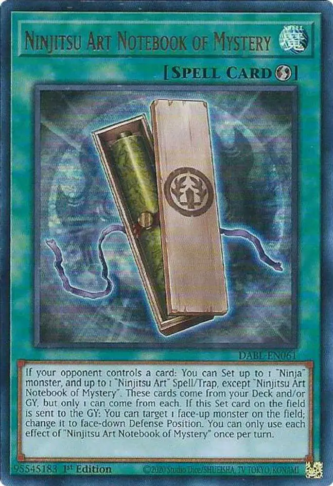 YuGiOh Darkwing Blast Single Card Ultra Rare Ninjitsu Art