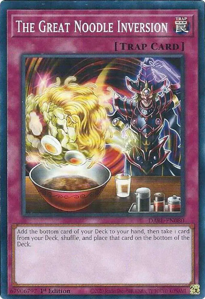 YuGiOh Darkwing Blast Common The Great Noodle Inversion DABL-EN080