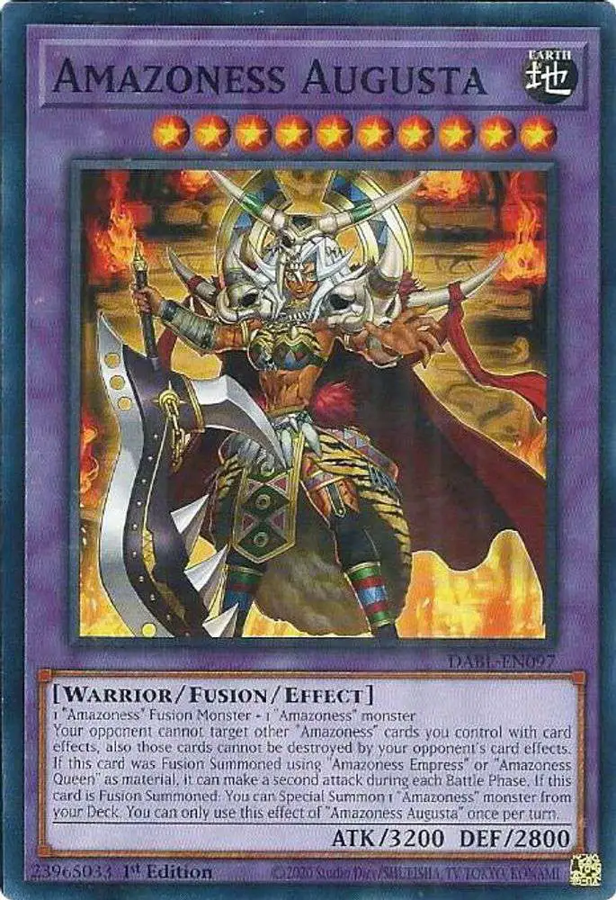 YuGiOh Darkwing Blast Common Amazoness Augusta DABL-EN097