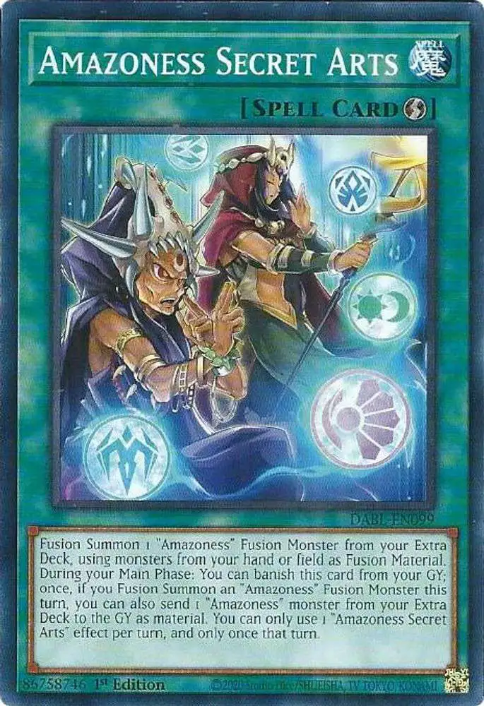 YuGiOh Darkwing Blast Common Amazoness Secret Arts DABL-EN099