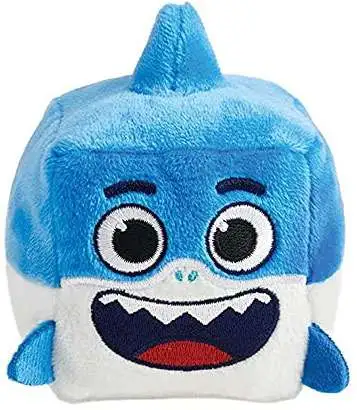 Pinkfong Baby Shark Daddy Shark Plush Cube with Sound [Blue, 2021]