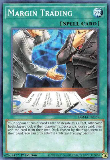 YuGiOh Trading Card Game Dawn of Majesty Common Margin Trading DAMA-EN069