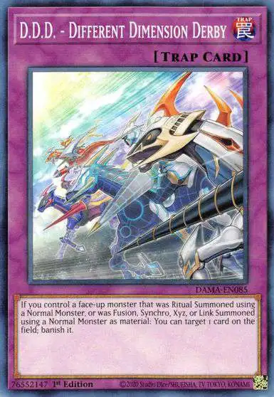 YuGiOh Trading Card Game Dawn of Majesty Common D.D.D. - Different Dimension Derby DAMA-EN085