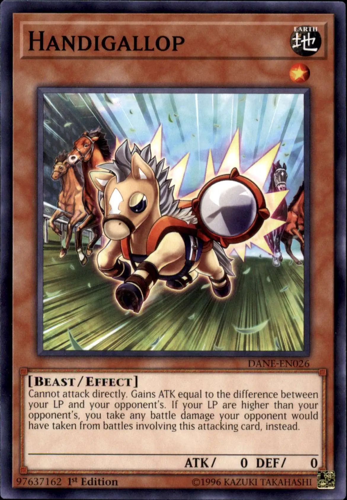 YuGiOh Dark Neostorm Common Handigallop DANE-EN026