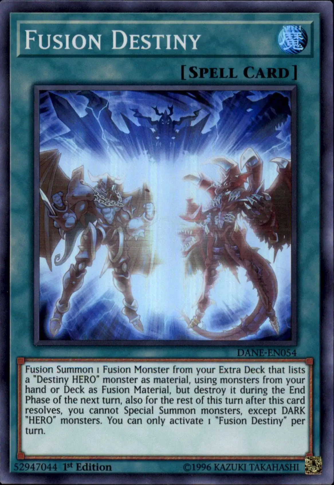 YuGiOh Dark Neostorm Super Rare Fusion Destiny DANE-EN054