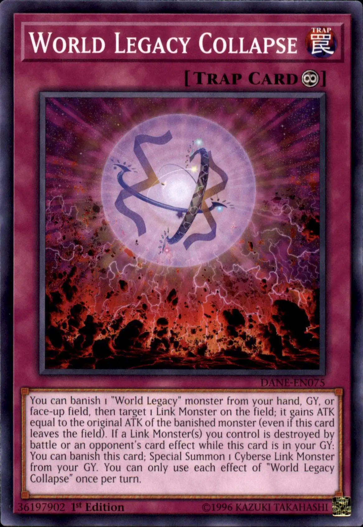 YuGiOh Dark Neostorm Common World Legacy Collapse DANE-EN075