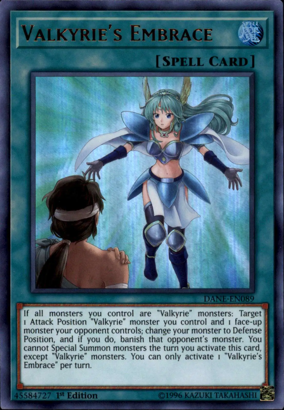 YuGiOh Dark Neostorm Ultra Rare Valkyrie's Embrace DANE-EN089