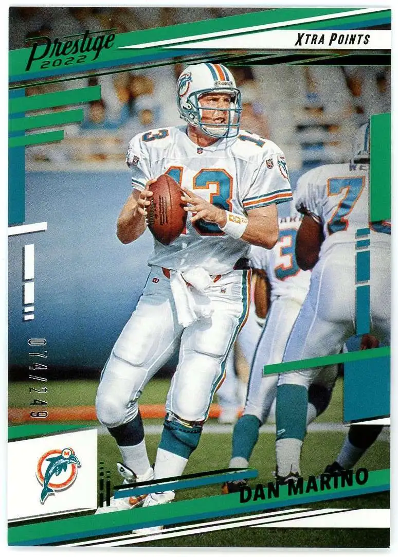 NFL 2022 Panini Prestige Green Xtra Points 74/249 Dan Marino #188