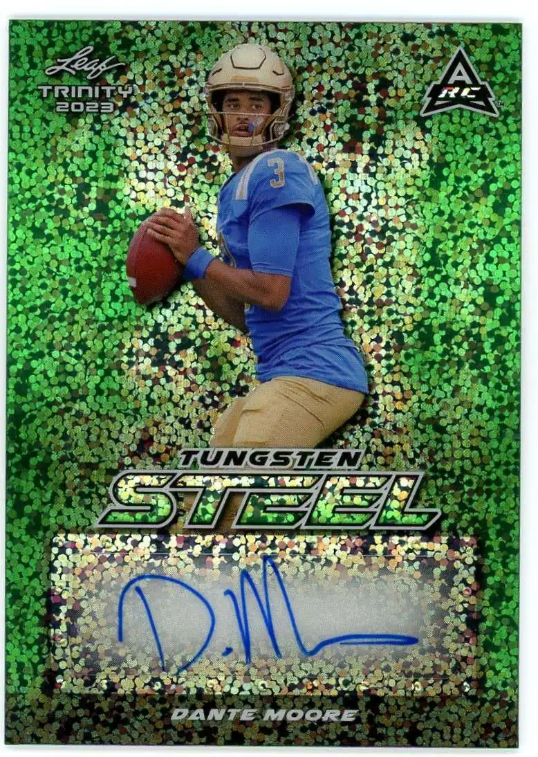 NFL Leaf 2023 Trinity Football 4/5 Tungsten Steel Dante Moore SA-DM1 [Rookie Auto]
