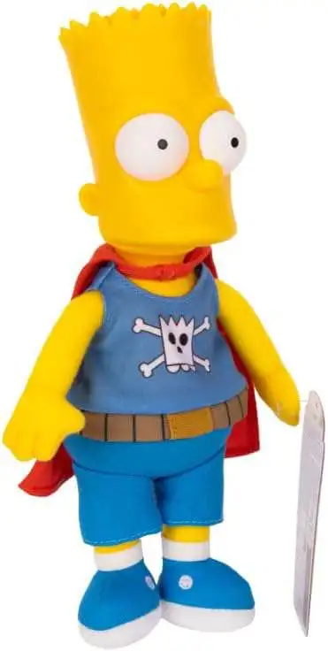 The Simpsons Daredevil Bart Plush Jakks Pacific - ToyWiz