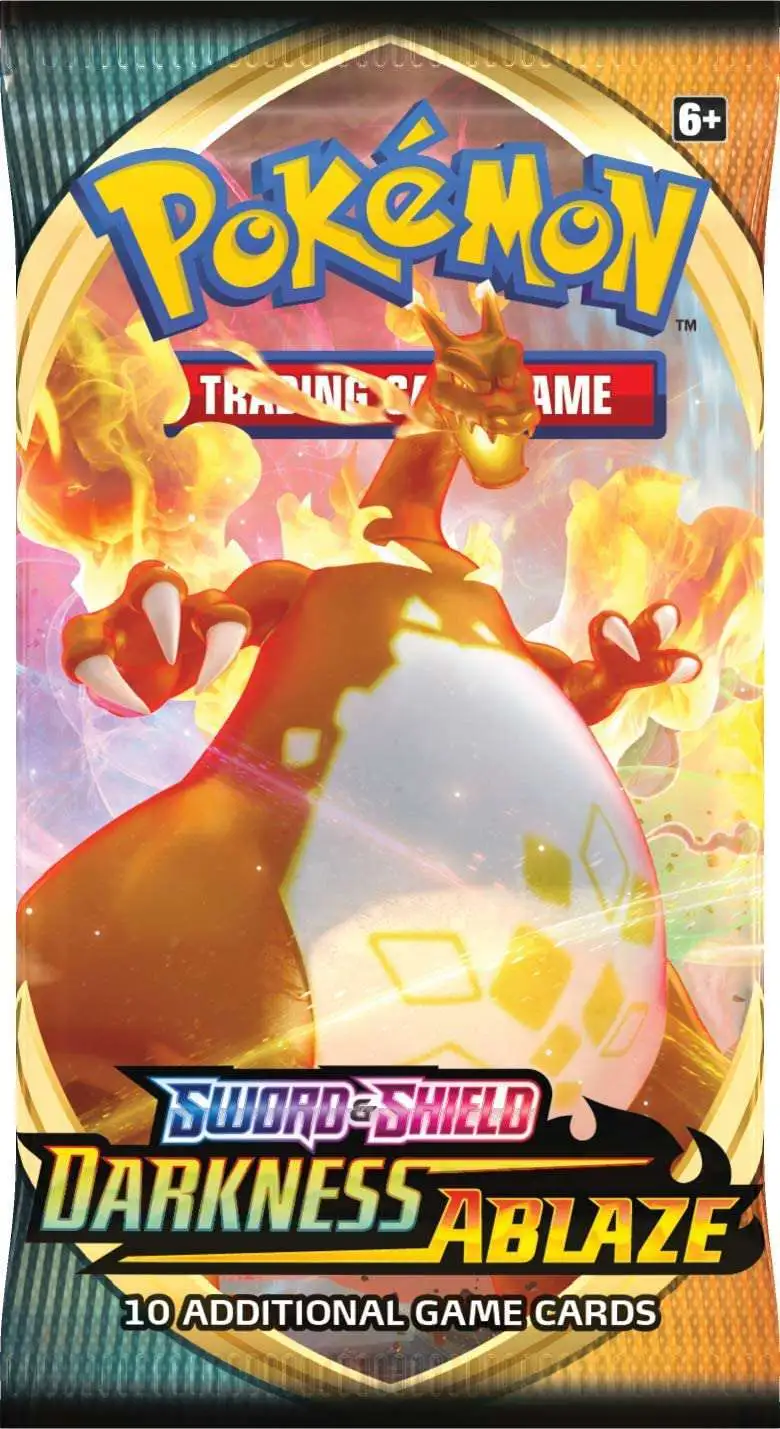 Pokemon Sword and Shield Darkness Ablaze Booster Pack 2x Packs for sale online 