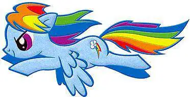 My Little Pony Rainbow Dash Flying Patch - Entertainment Earth