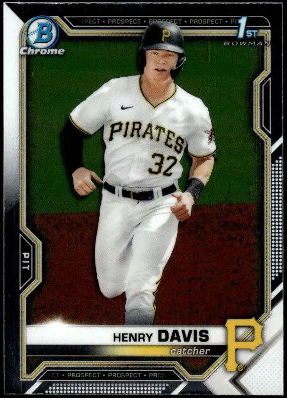 MLB Pittsburgh Pirates 2021 Bowman Chrome Baseball Rookie Henry Davis BDC-48 [1st Bowman]