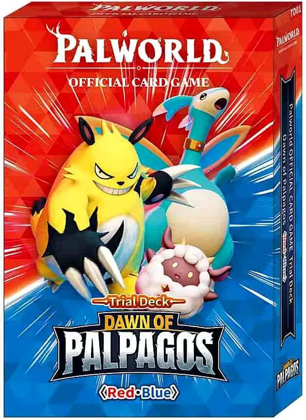 Palworld Trading Card Game Dawn of Palpagos Red Blue Trial Deck