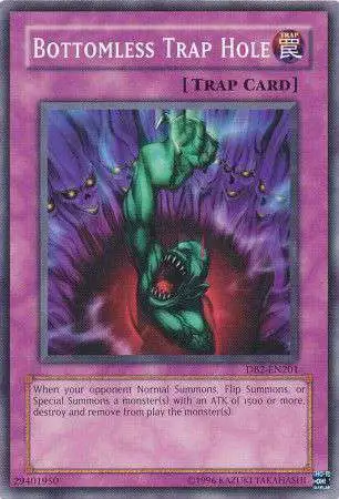 YuGiOh Dark Beginning 2 Common Bottomless Trap Hole DB2-EN201