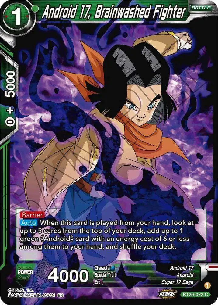 dragon ball super card game android 17 Android 17 - FB10-100 - Cross Force