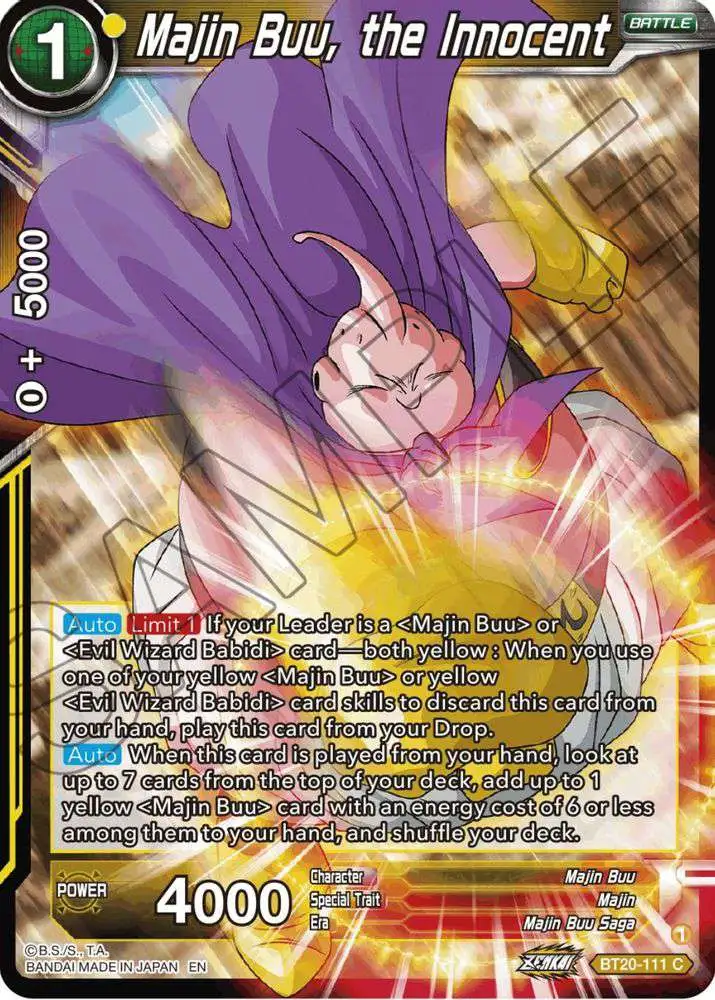 Dragon Ball Super Trading Card Game Power Absorbed Common Majin Buu, the Innocent BT20-111