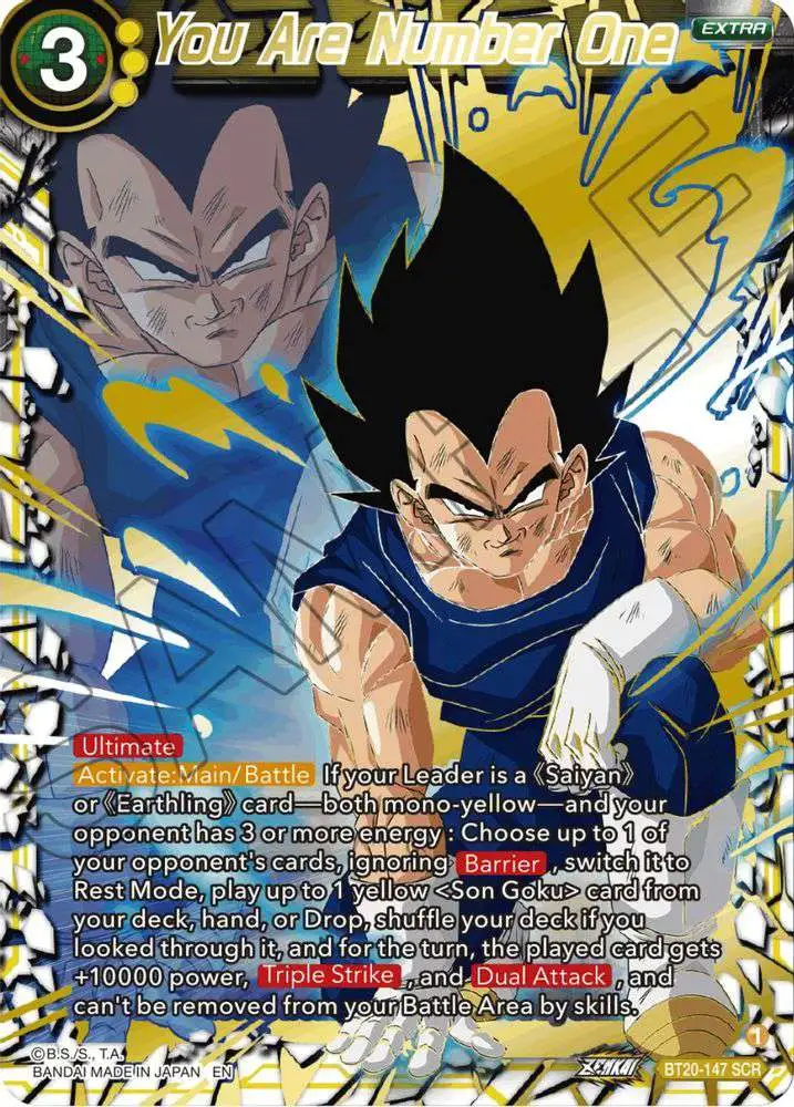 Dragon Ball Super Trading Card Game Power Absorbed Secret Rare You Are Number One BT20-147